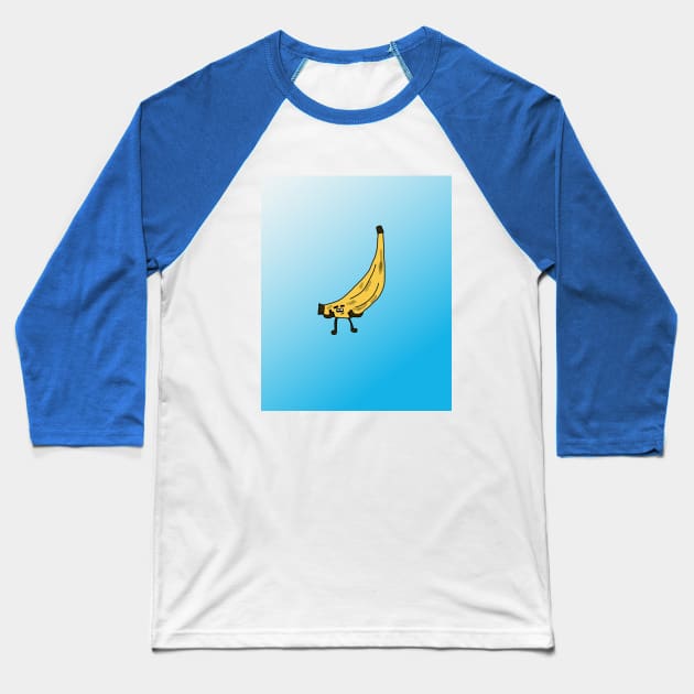 Hilarious Banana - Quirky Fruit Design Baseball T-Shirt by HFGJewels